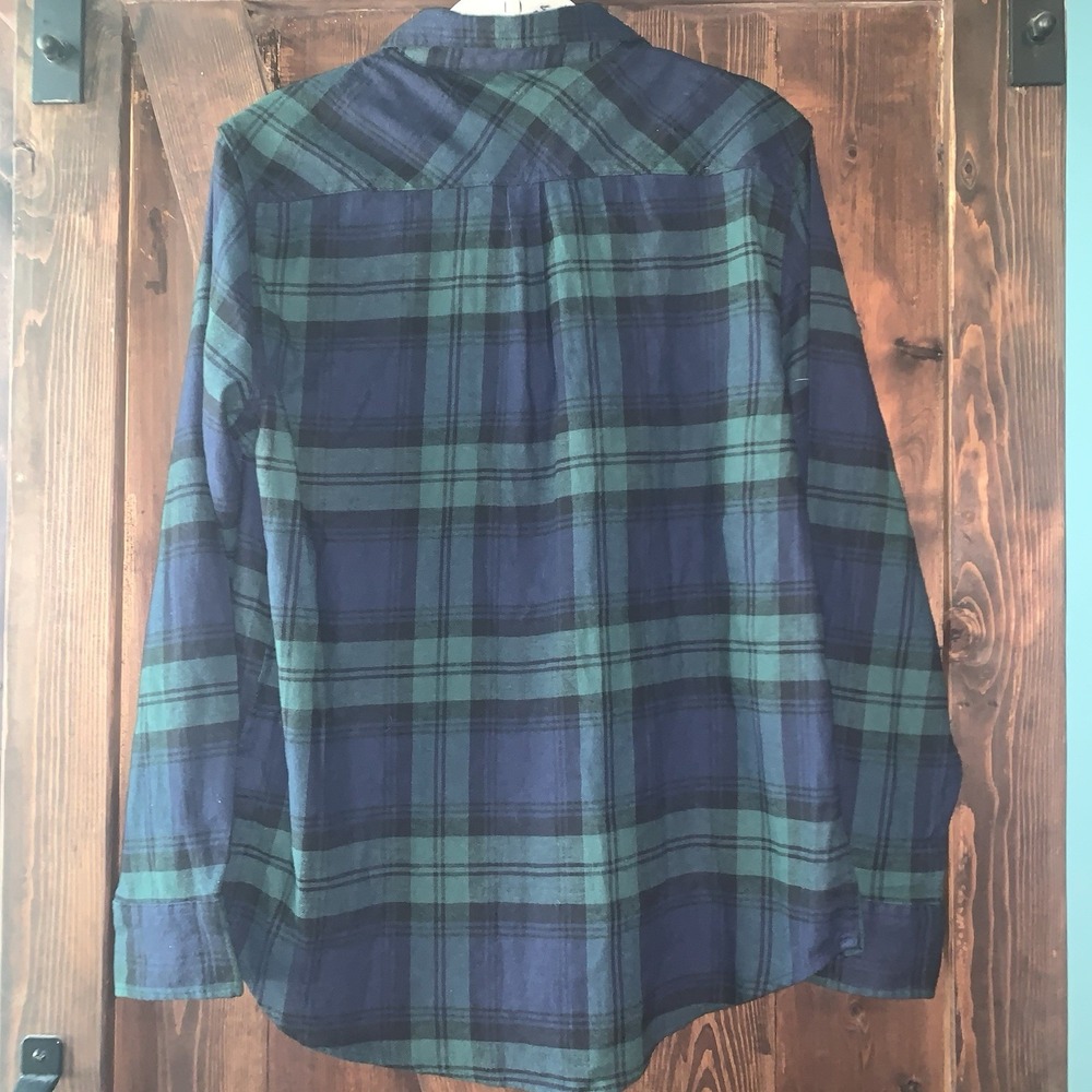 Cloudveil Flannel Shirt Mens Medium Green Plaid Button Up Casual Outdoors NWT - Picture 3 of 7